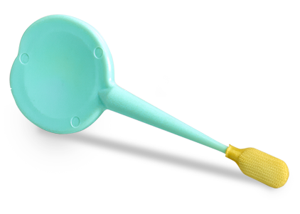 Photo of a Canestest swab for performing self-test for vaginal infections