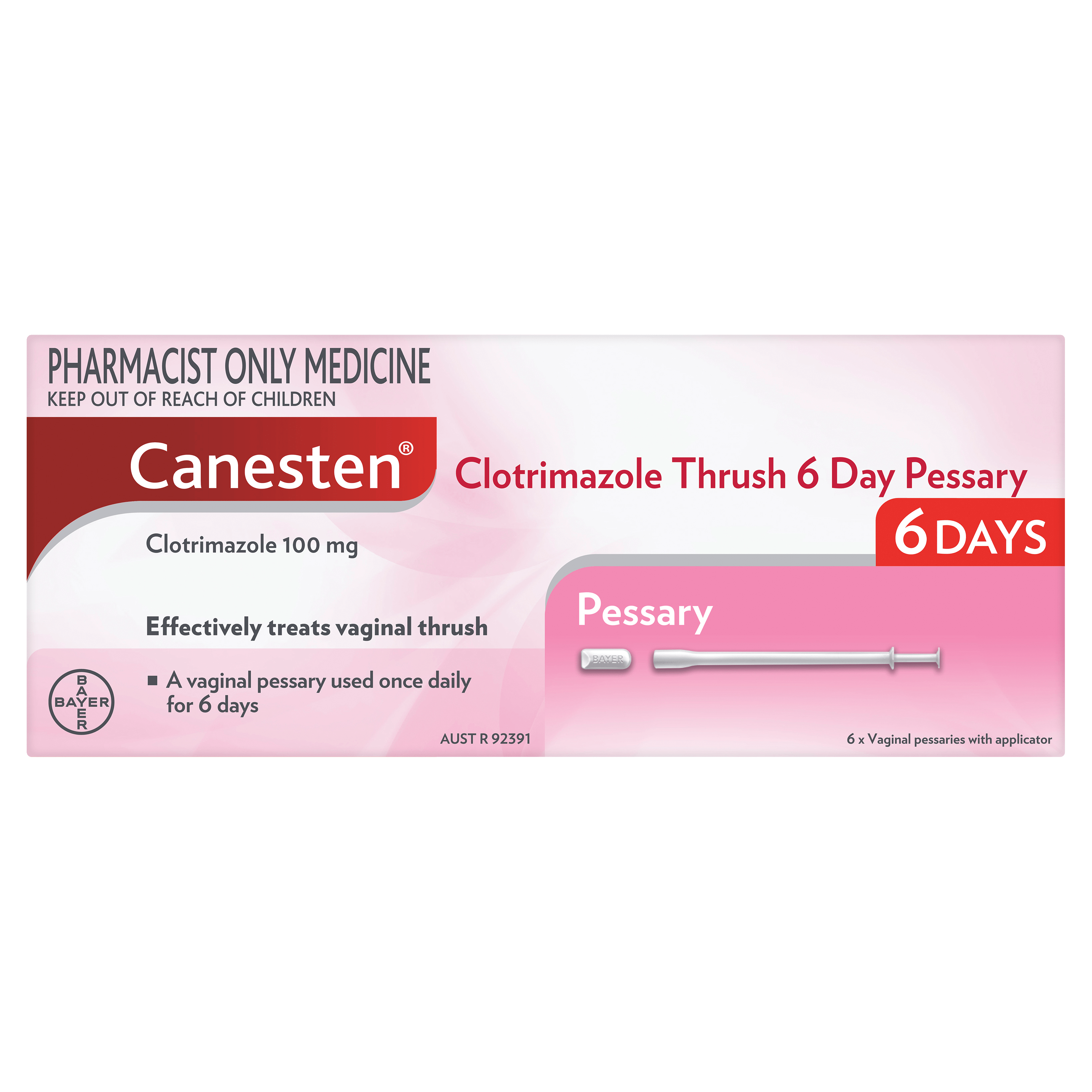 Canesten® 6 Day Pessary