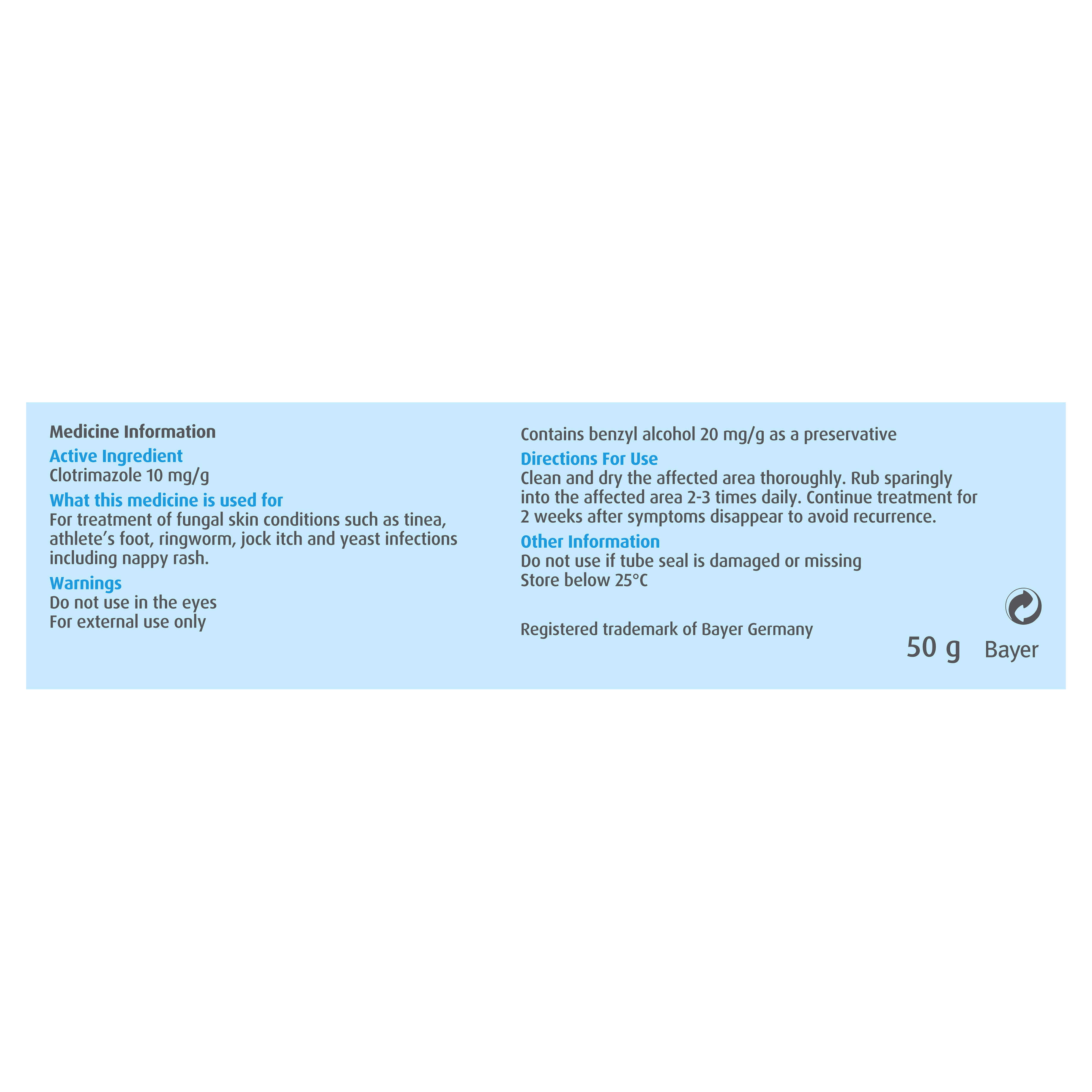 Canesten Anti-fungal Cream 20g
